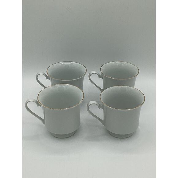 4 x Vintage Christmas Tree FOOTED TEA CUP Sea Gull Fine China by JIAN SHIANG - Picture 3 of 8